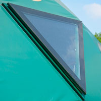 dome tent addon glass triangle window