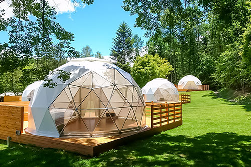 glamping dome tents